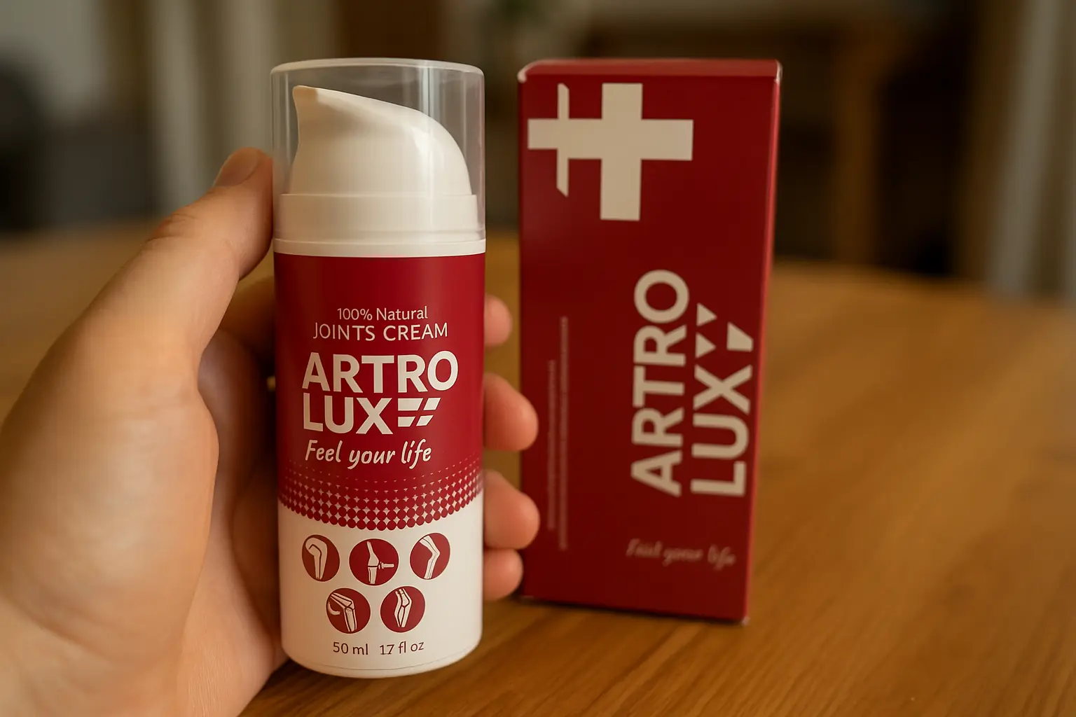 Foto del paquete ArtroLux de un comprador real